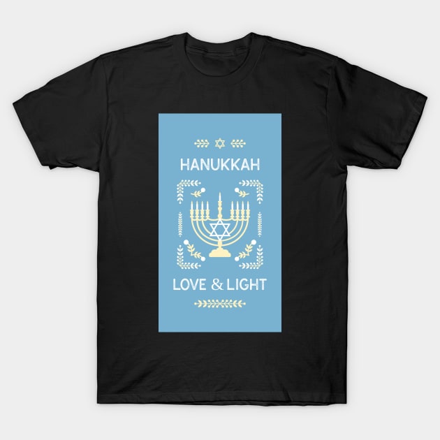Happy Hanukkah Prints, Stickers & Magnets 3 T-Shirt by Studio-Sy